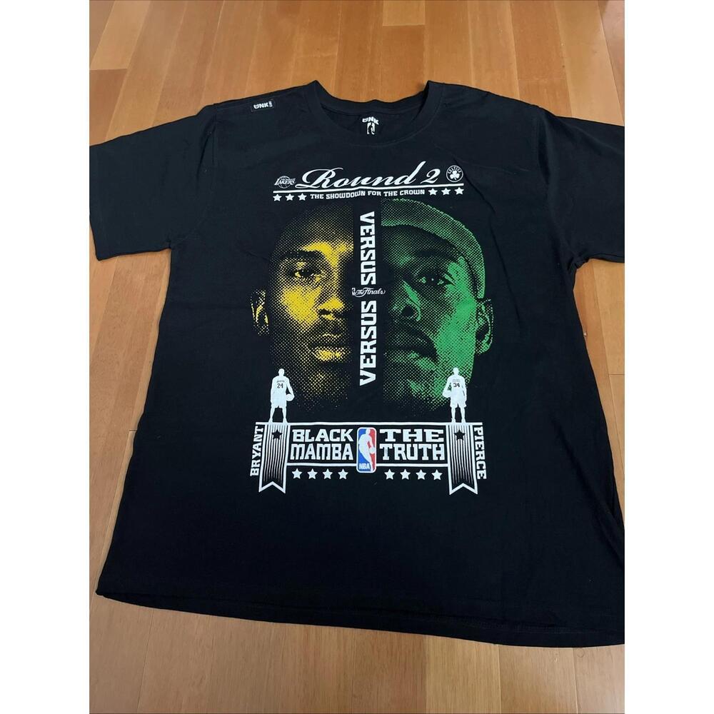 2010 Nba Finals T-Shirt Kobe Bryant Paul Pierce Black 2Xl Basketball Mamba